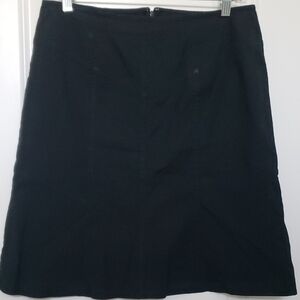 New York & Company Black Knee-Length A-Line Skirt